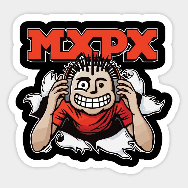 The-MxPx 3 Sticker by Edwin Vezina